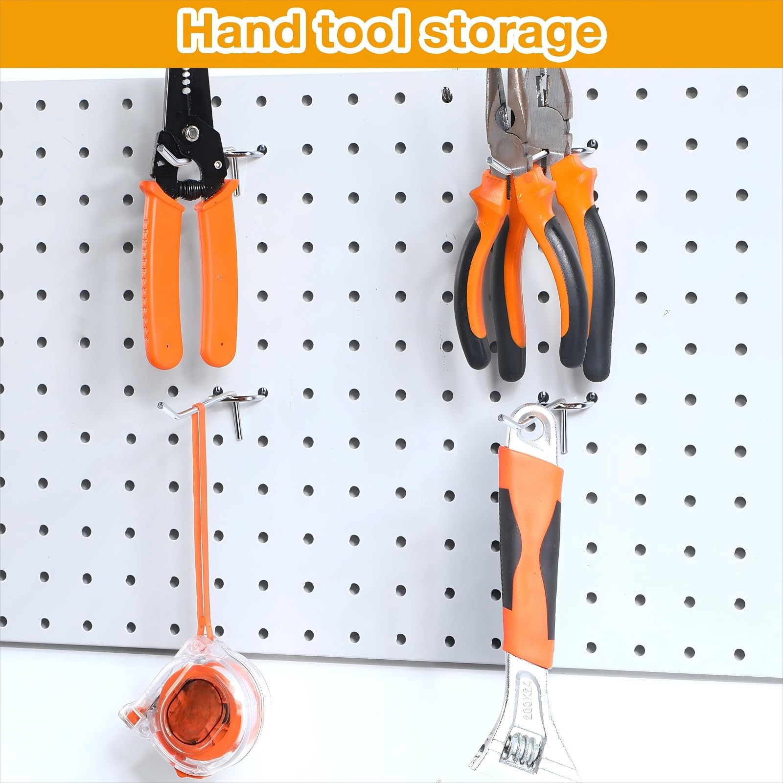 100 Pack Peg Board Hooks Stainless Steel Pegboard Hooks Shelving Display Hang...