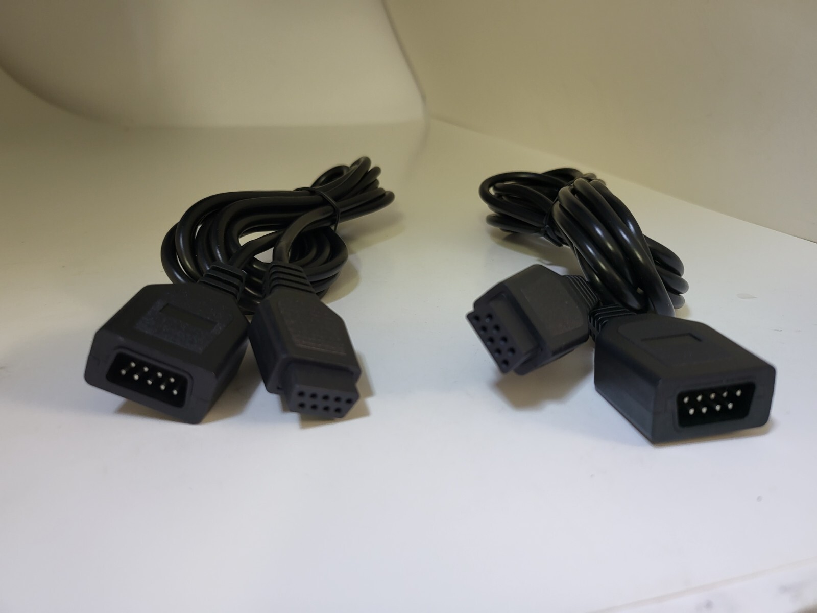 TWO  NEW 9 Foot Extension Cables for ATARI 2600 Controller Joystick NEW 9FT