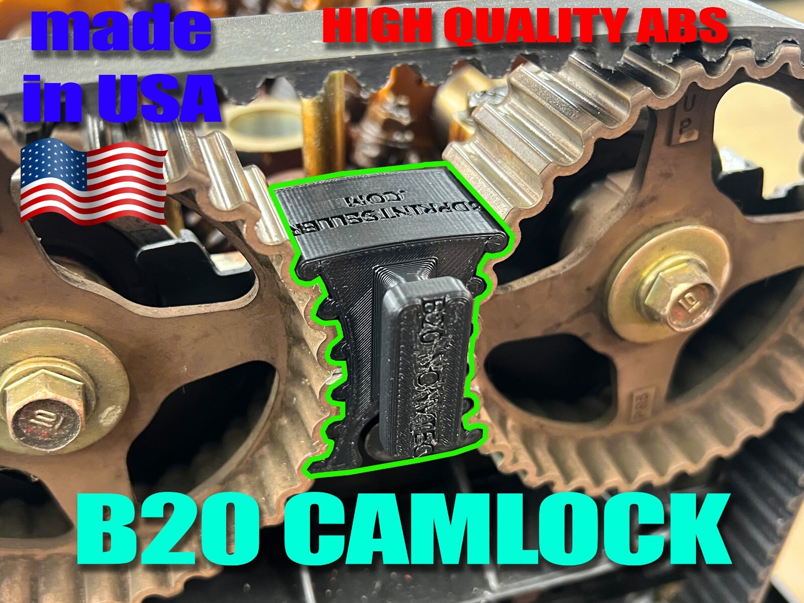 BLACK - Honda B20 B18B1 NON VTEC Cam Gear Lock Holder TOOL - ABS MATERIAL