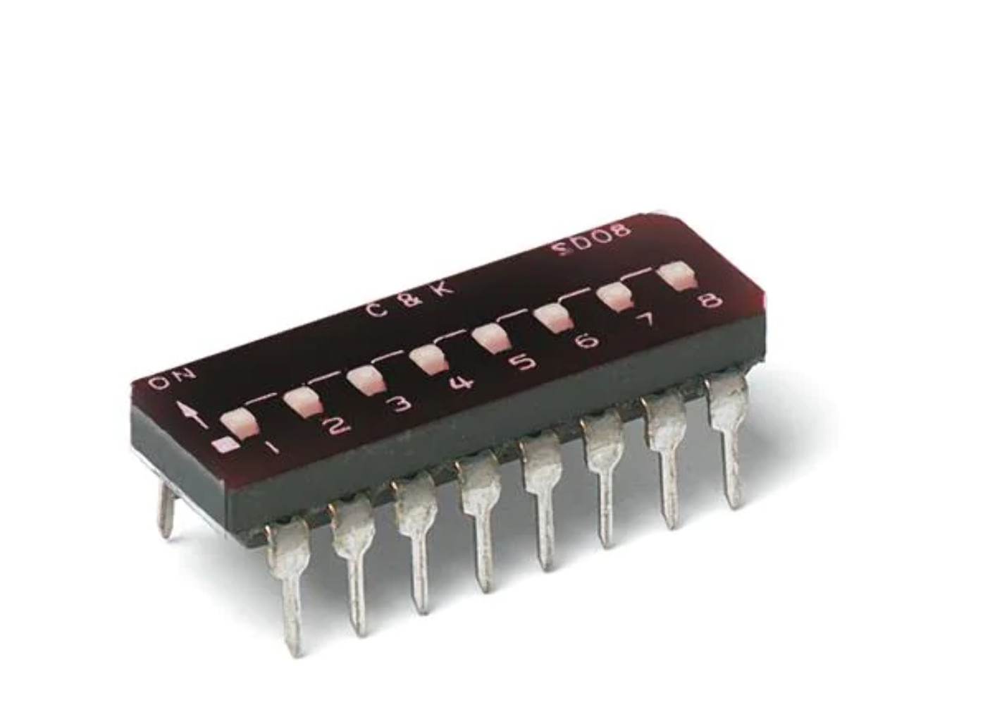 SDA04H1KD Switch Slide Dip SPST 25MA 24V Dip Position Through Hole Slide