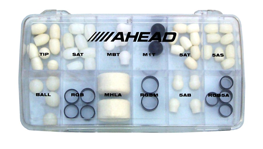 Ahead Drumsticks - Accessory KIT - Tip/Ring Box (58 pc. Assorted)