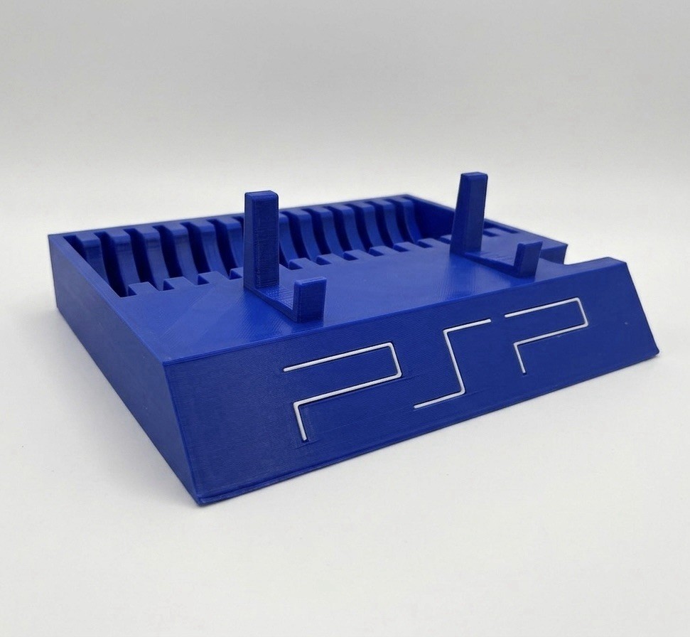 Sony PSP Display Stand UMD Game Storage Holder Dock For 2000 3000 Blue New
