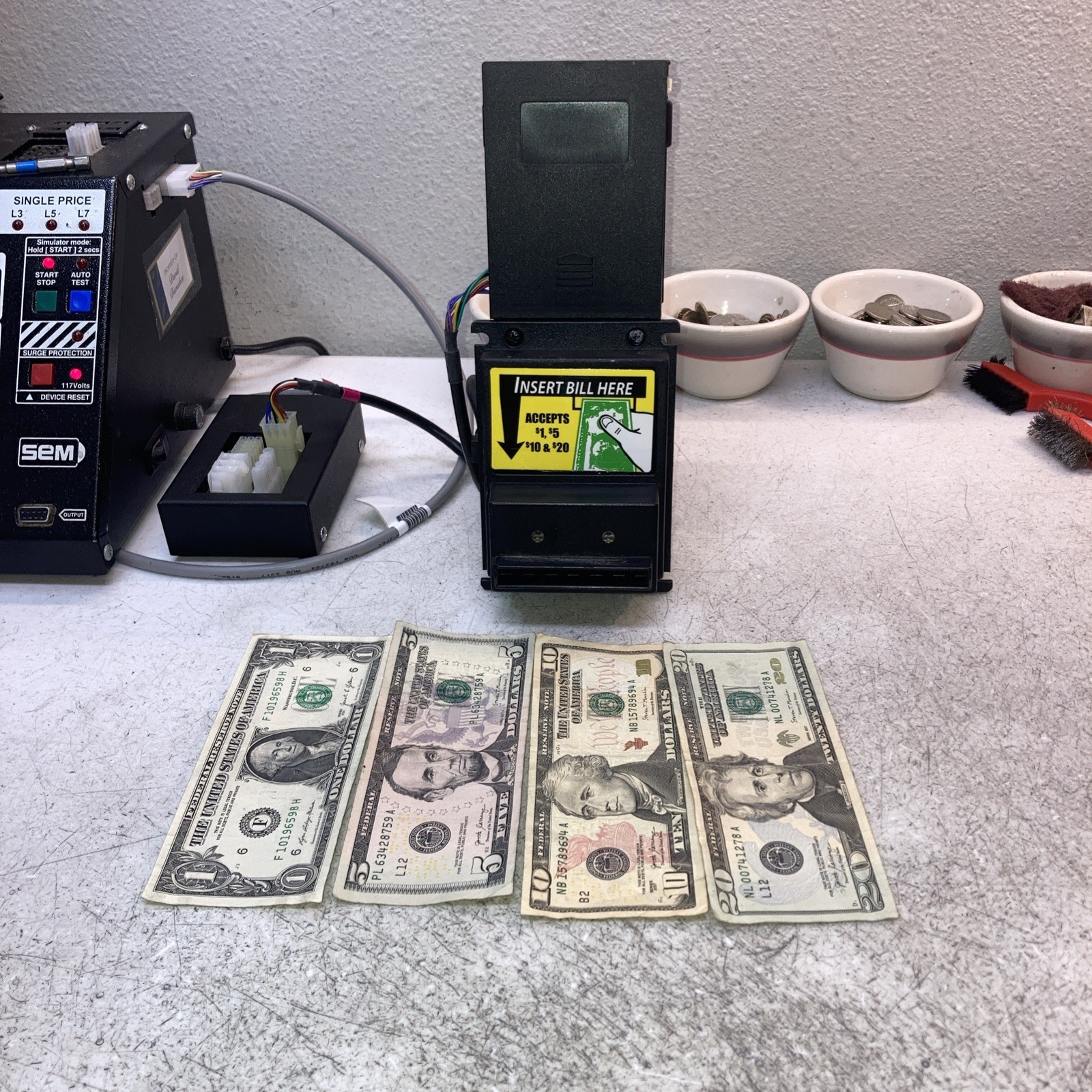 ICT A6-15SCP-USD4 110 Volt Pulse Validator.$1-$20.00 . Rebuilt Professionally.