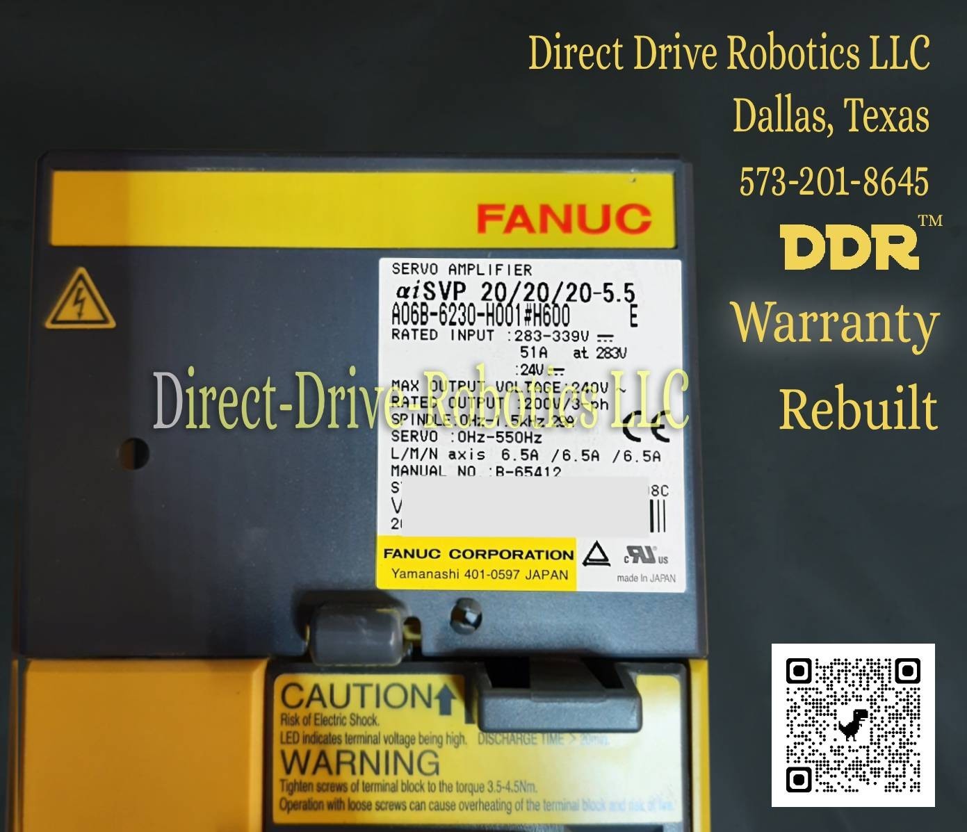 **12mo Warranty**REBUILT**TRY US ONCE**EXCHANGE** Fanuc A06B-6230-H001#H600