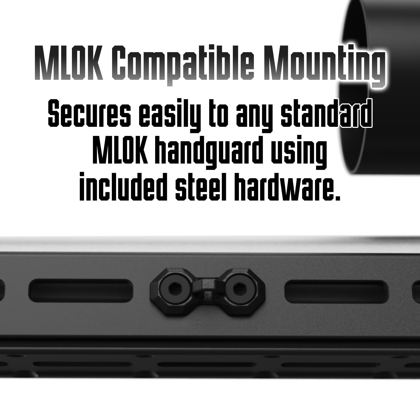 MLOK Sling Mount Adapter, Paracord & ULoop Compatible Low-Profile Sling Attac...