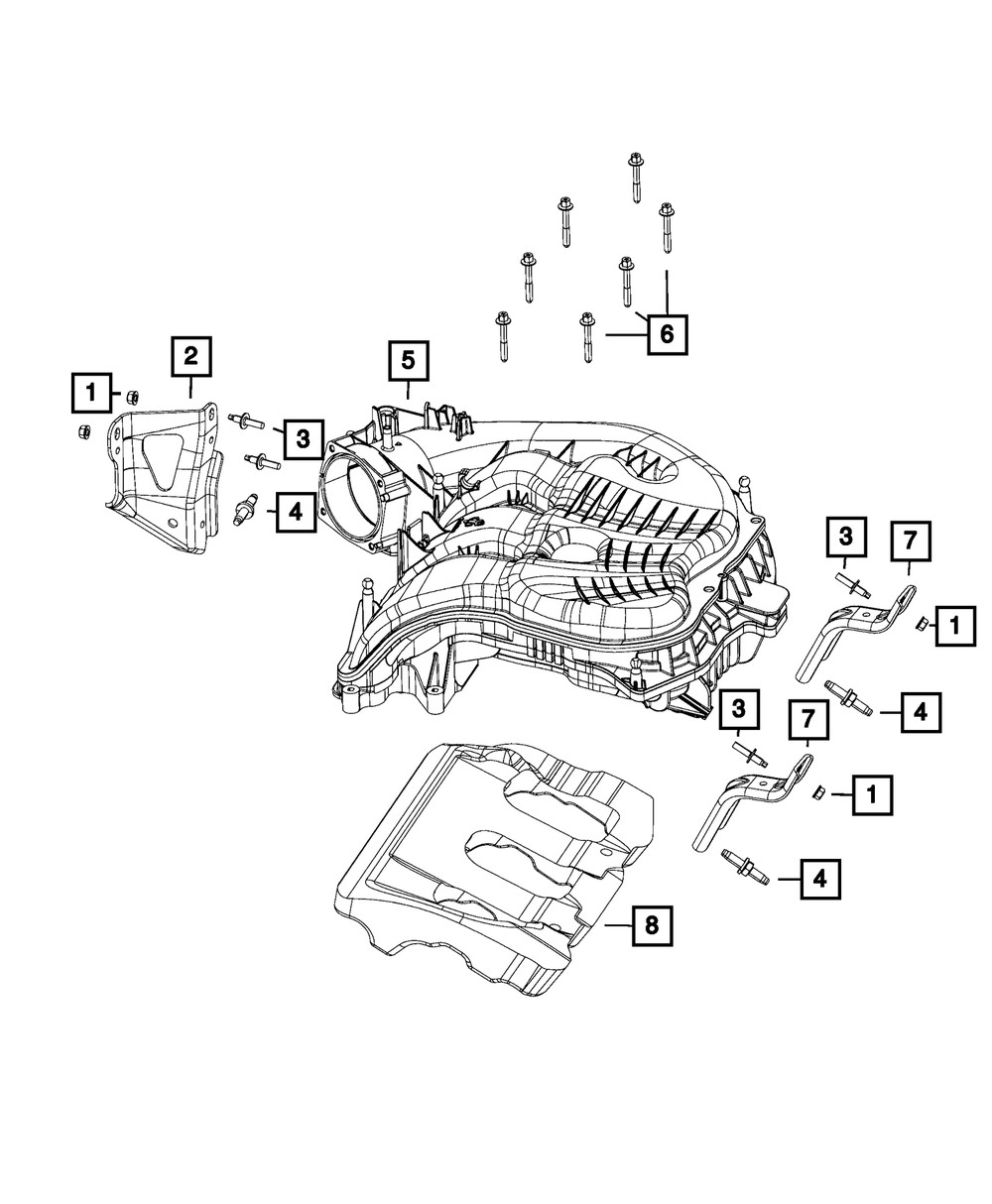 Genuine Mopar Intake Manifold Bracket 5281886AA