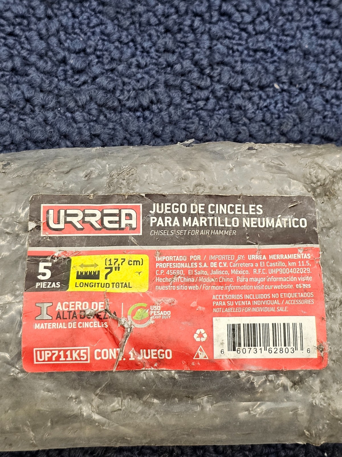 (QTY5) URREA UP711K5: AIR HAMMER CHISEL