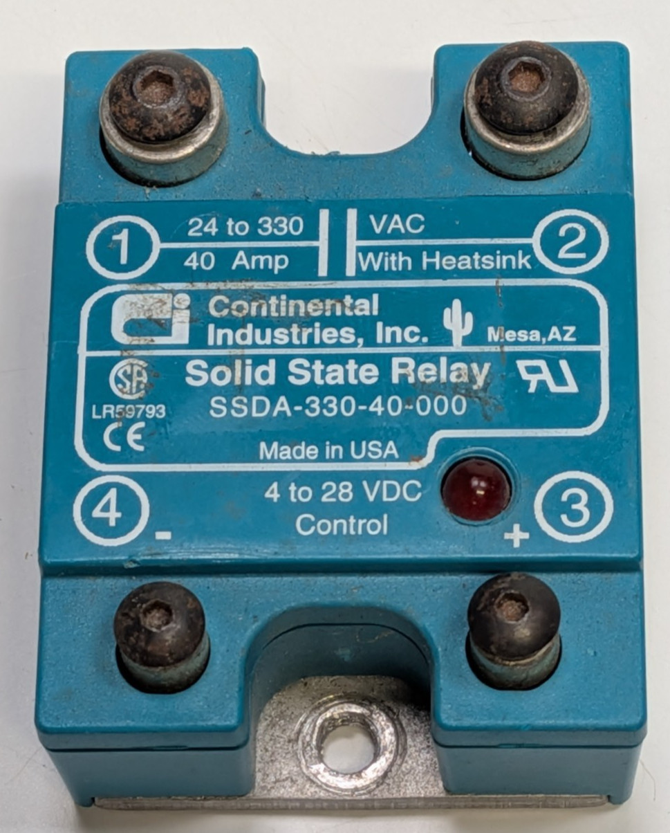 Continental Industries SSDA-330-40-000 Solid State Relay
