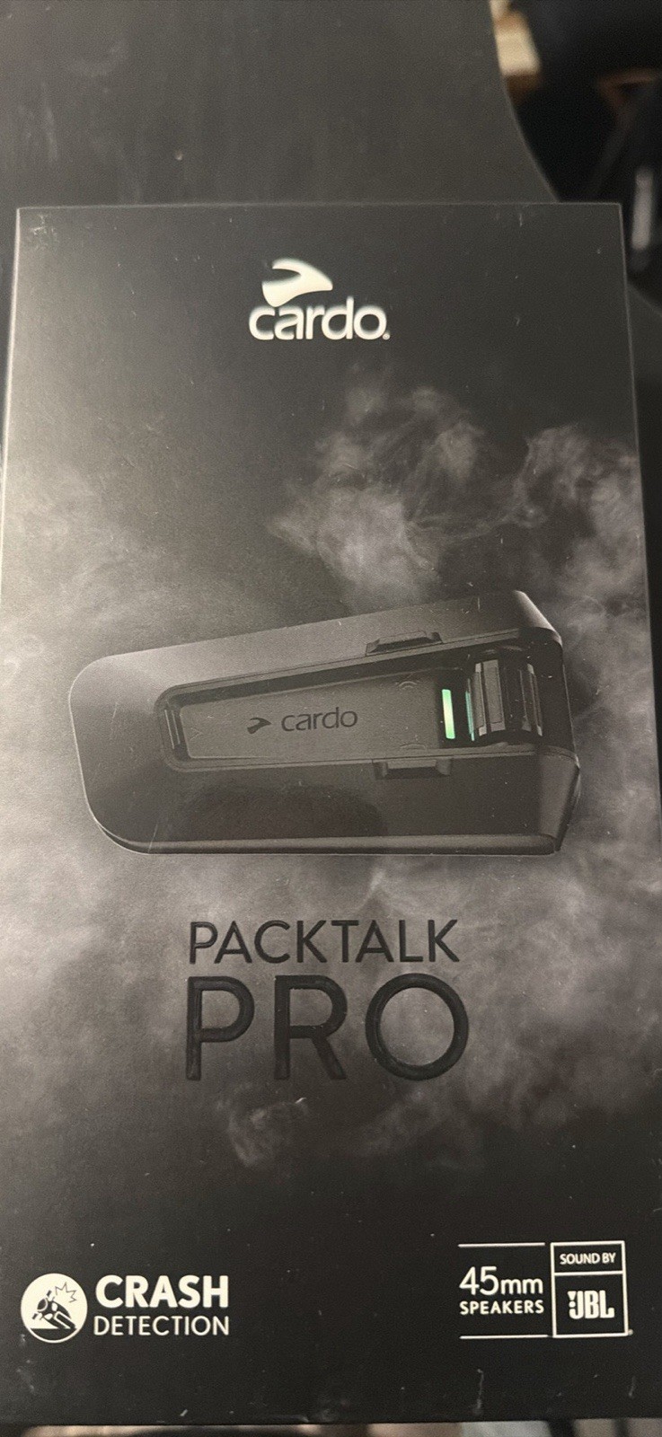 Cardo Packtalk Pro Helmet Communication System 45mm Speakers, Black