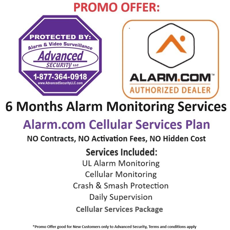 6 Months of Alarm.com Cellular Only Nationwide Professional UL Alarm Monitoring