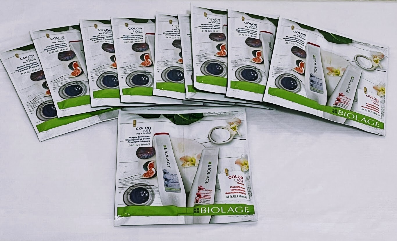 10 Matrix Biolage ColorLast Shampoo & Conditioner Duo .34oz Travel Sample Packs