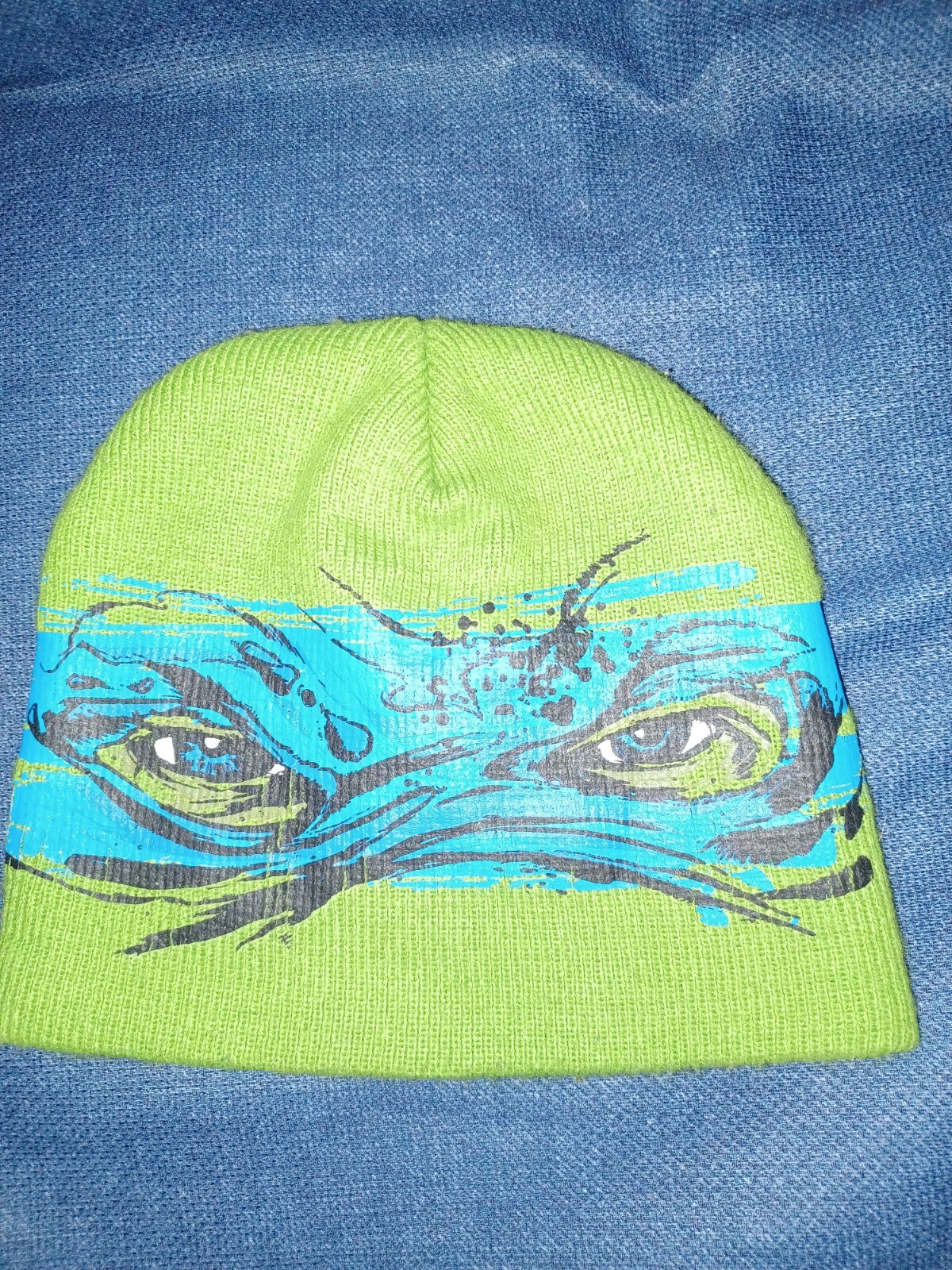 Teenage Mutant Ninja Turtles Leonardo Beanie Hat 2016 Out of the Shadows Rare!!