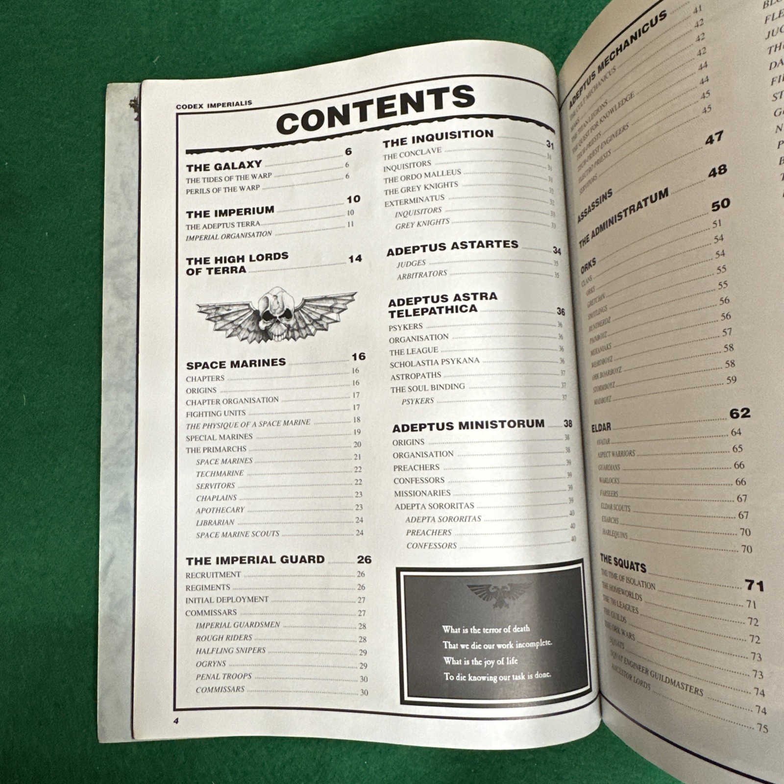 WARHAMMER 40K CODEX IMPERIALIS 2nd ED BOOK GAMES WORKSHOP SPACE MARINES 90s 🟢