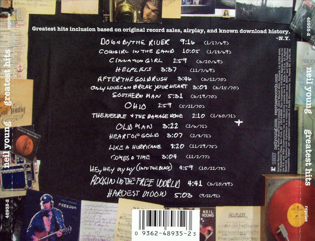 NEIL YOUNG - GREATEST HITS NEW CD