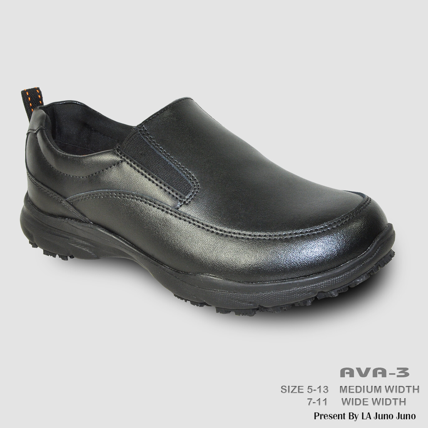 VANGELO Women Slip Resistant Shoe AVA-3 Black
