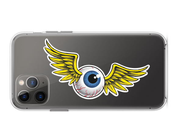 Von Dutch Flying Eye Vintage Hotrod Scary Cool Tattoo Vinyl Sticker Laptop Car