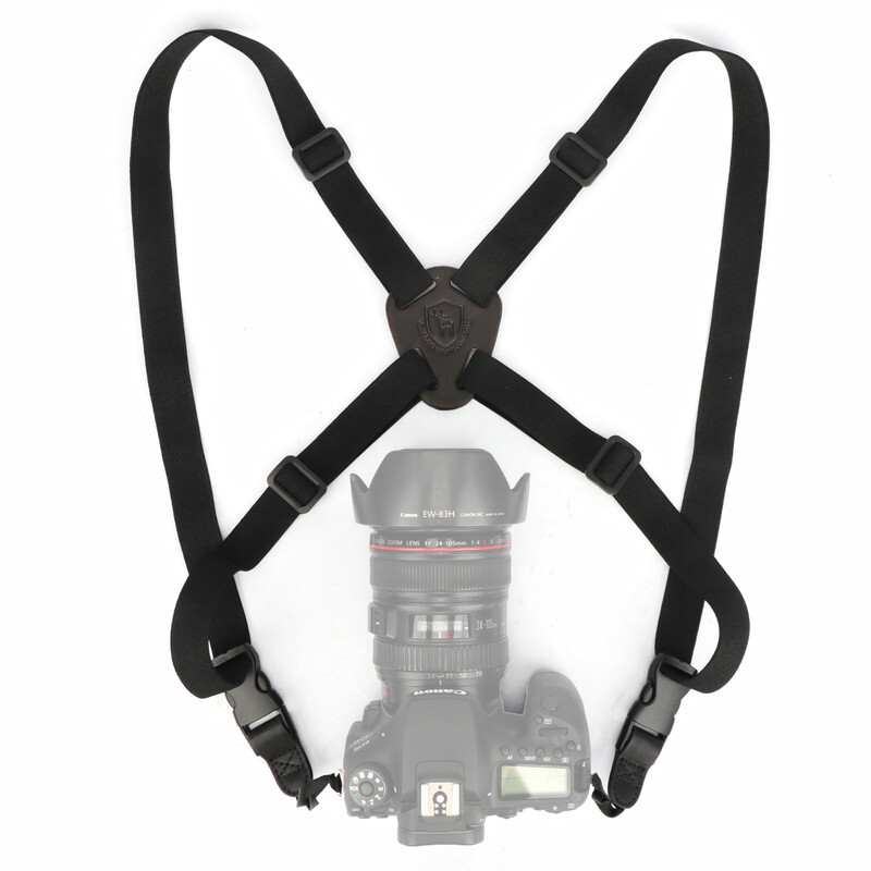 Tourbon Binocular Scope Strap Harness Black Hunting Telescope Suspender in Black