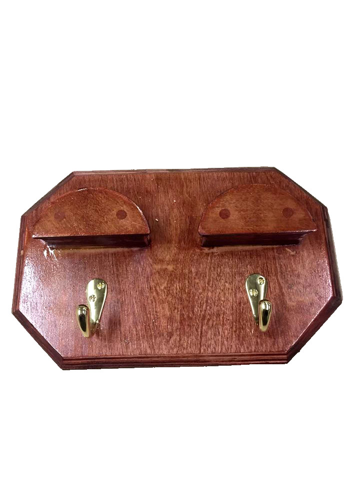 Wooden Bridle Hanger 2 Position Cabernet Stain