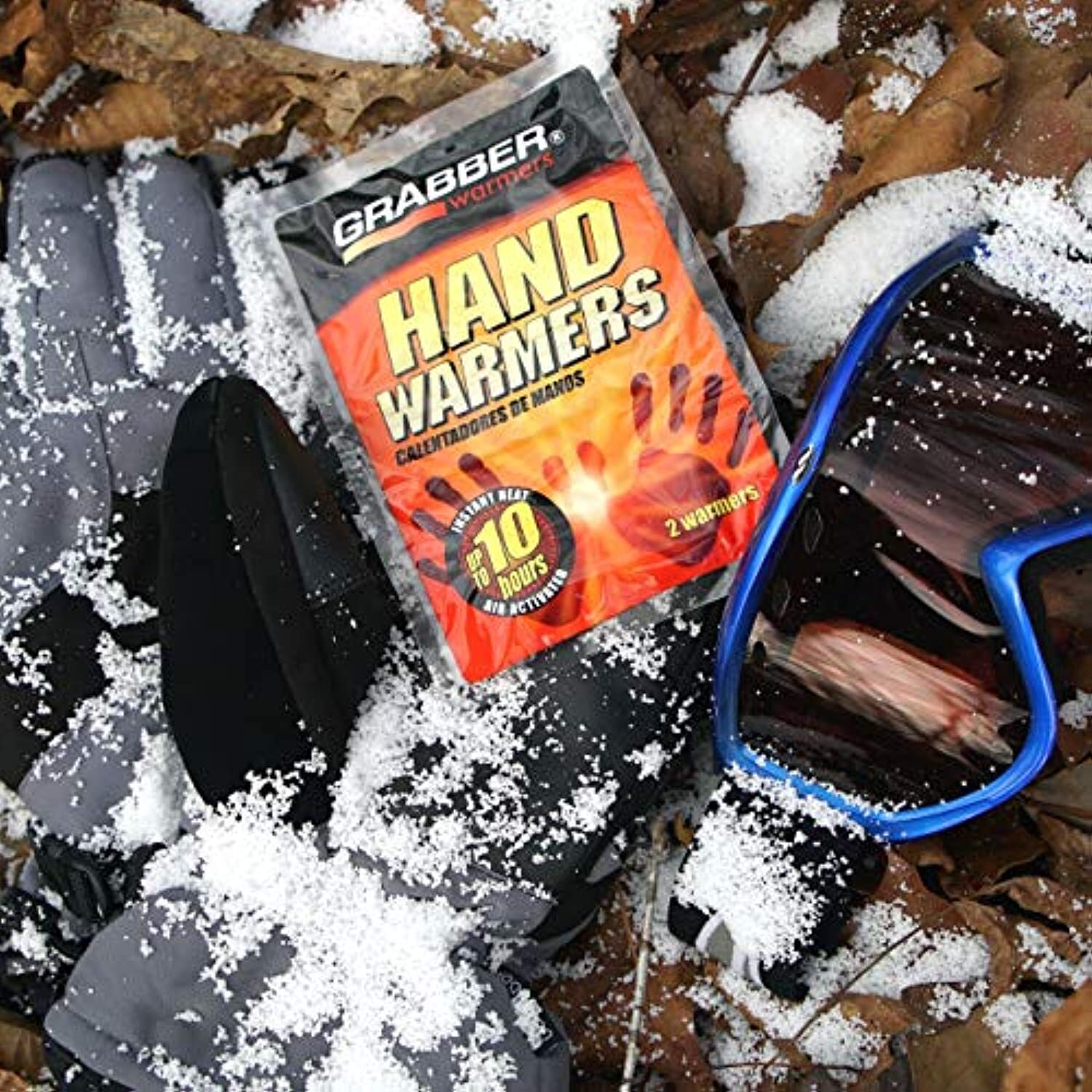Grabber Hand Warmers - Long Lasting Safe Natural Odorless Air Activated Warmers