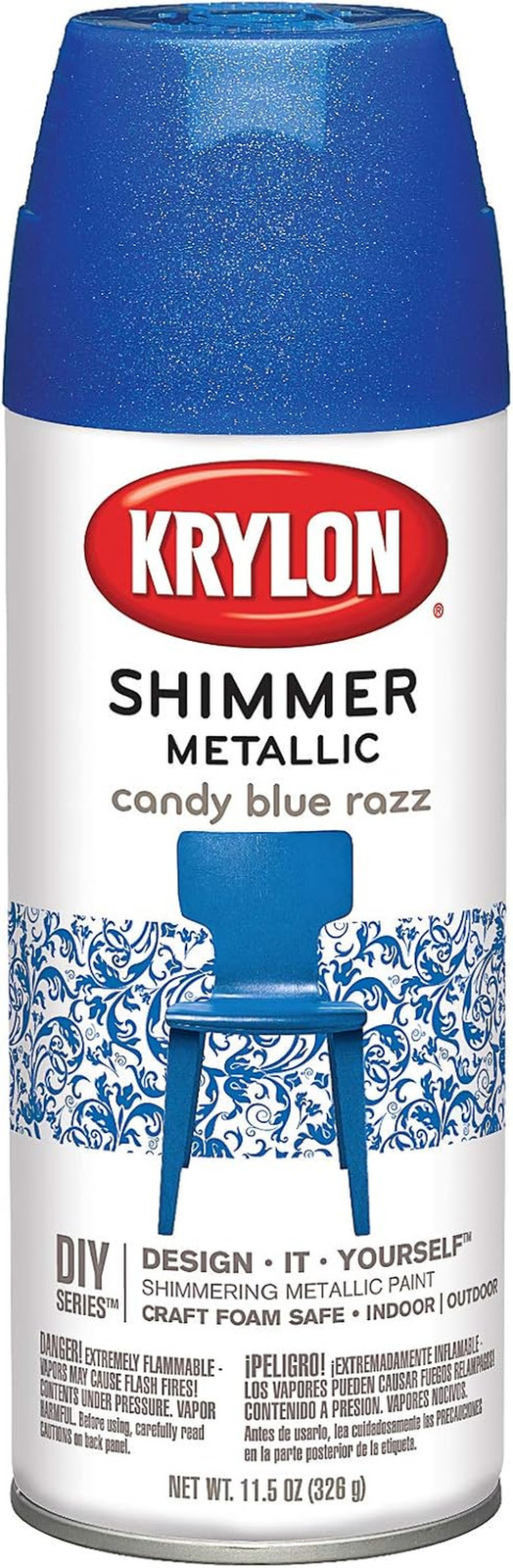 Shimmer Metallic Spray Paint, 11.5-Ounce, Blue