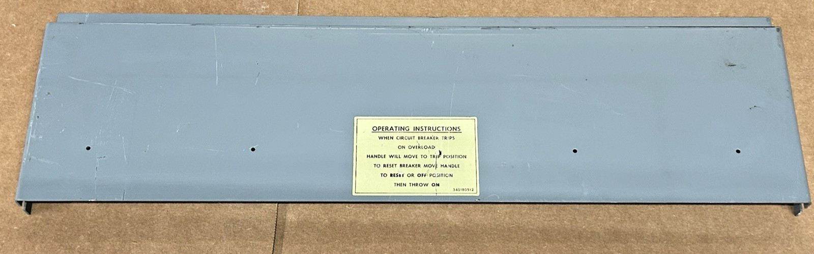 FPE Federal Pacific Electric Breaker Filler Plate, 21" x 6" NEW