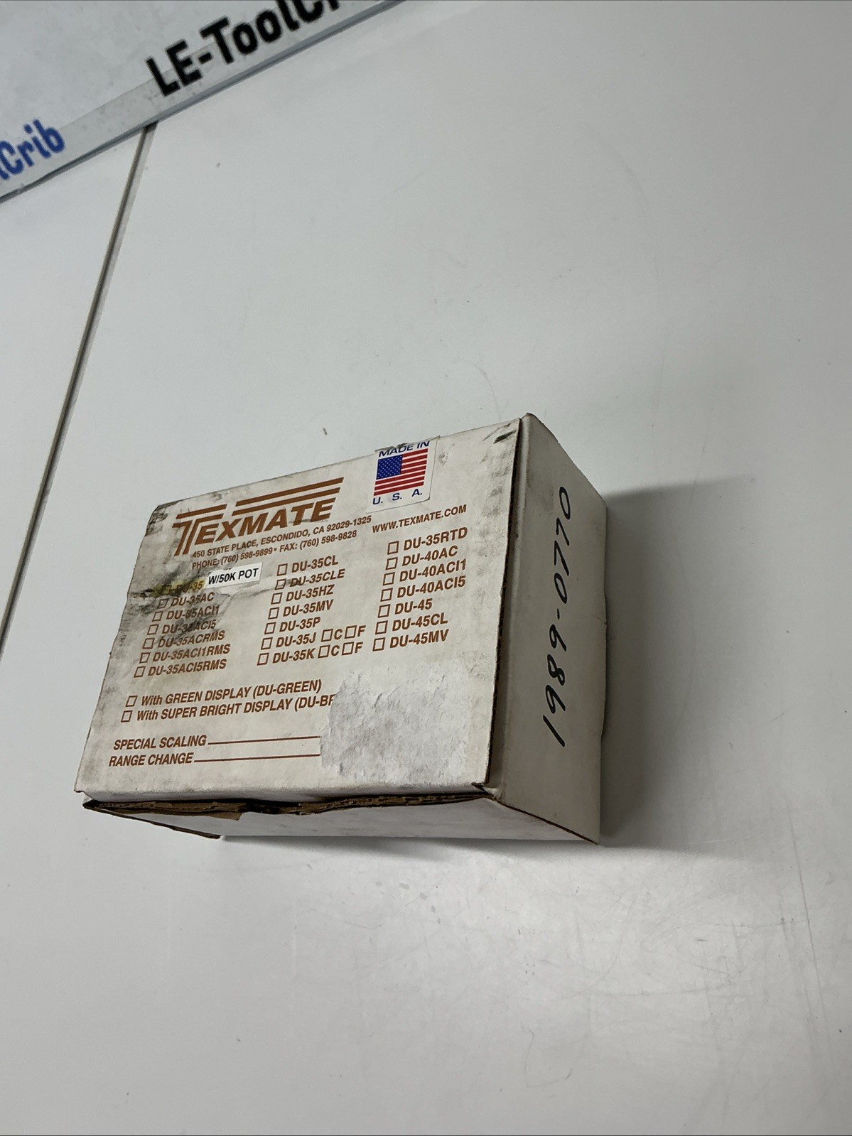 Texmate DU-35 Digital Panel Meter. AC-012