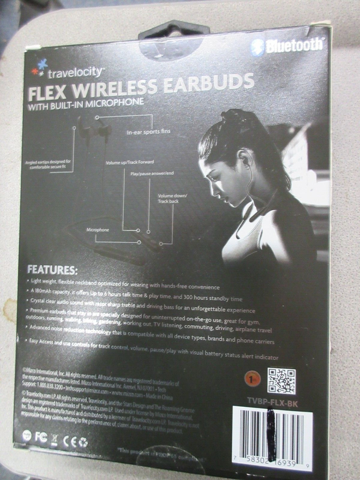 Platinum Series Bluetooth Flex Wireless Earbuds w/Built in Microphone