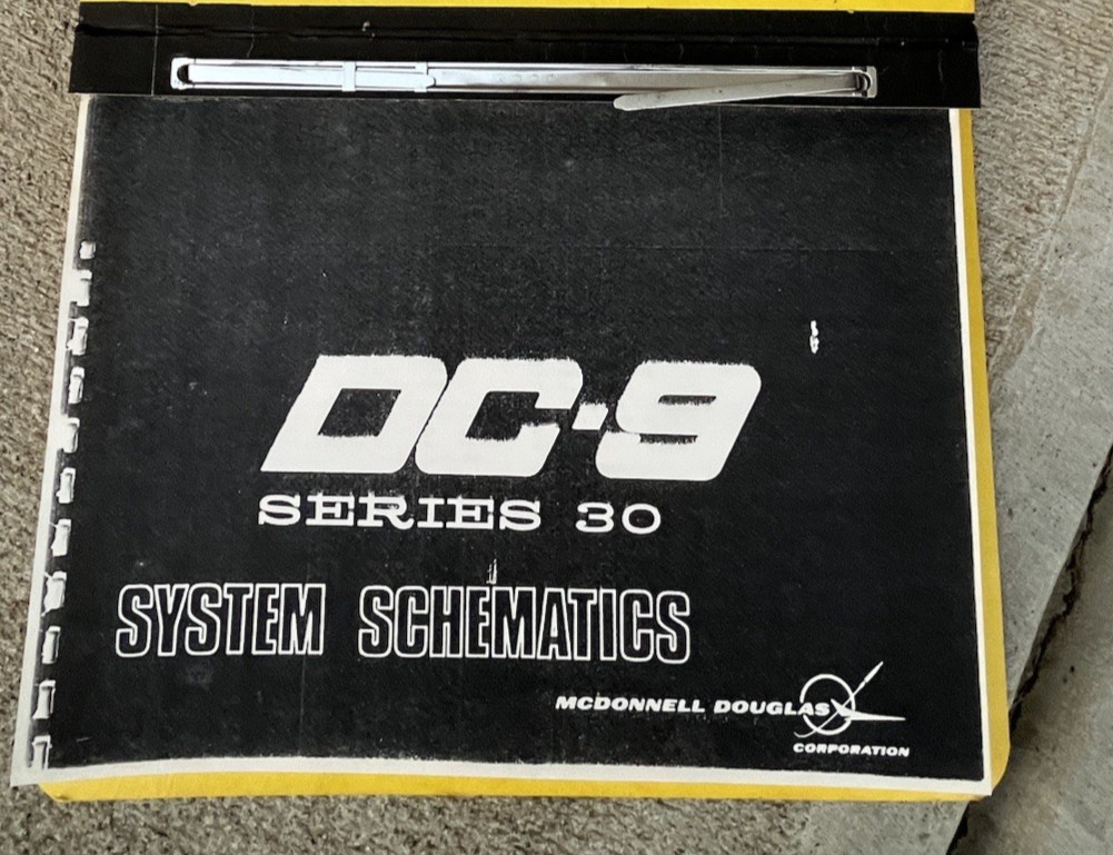 Mcdonell Douglas DC-9 Series 30 System Schematics Manual Older Copy