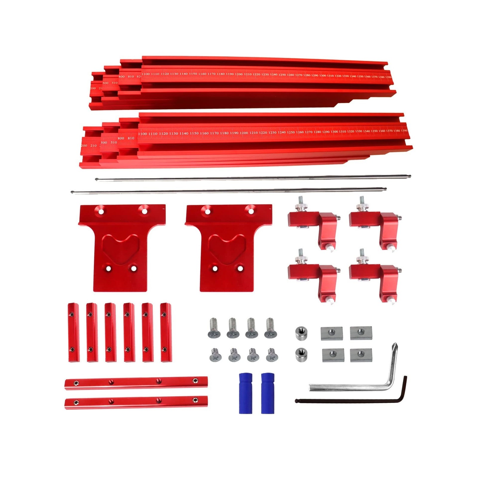 Upgrade Parallel Rail Guide System, Aluminium Alloy Circular Saw Track Set Fi...
