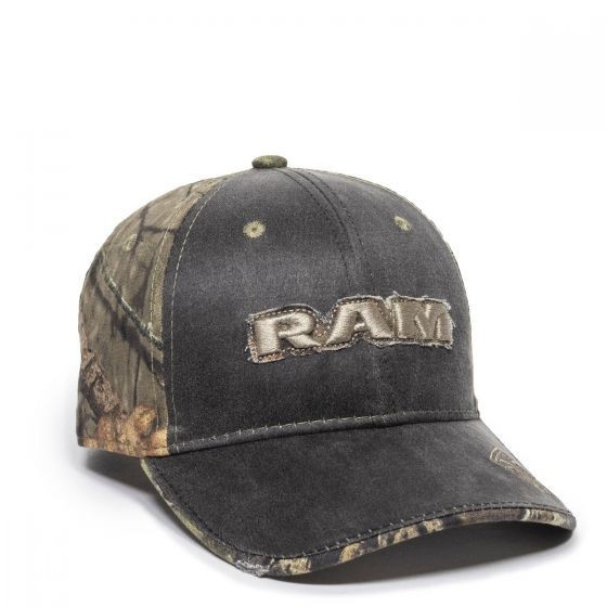Dodge RAM Structured Baseball Style Hat, Hunting Cap, Weathered, Adjustable