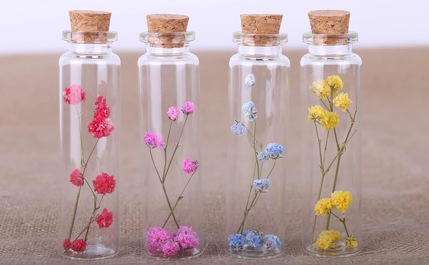 Small Glass Bottles with Cork Stoppers 20ml