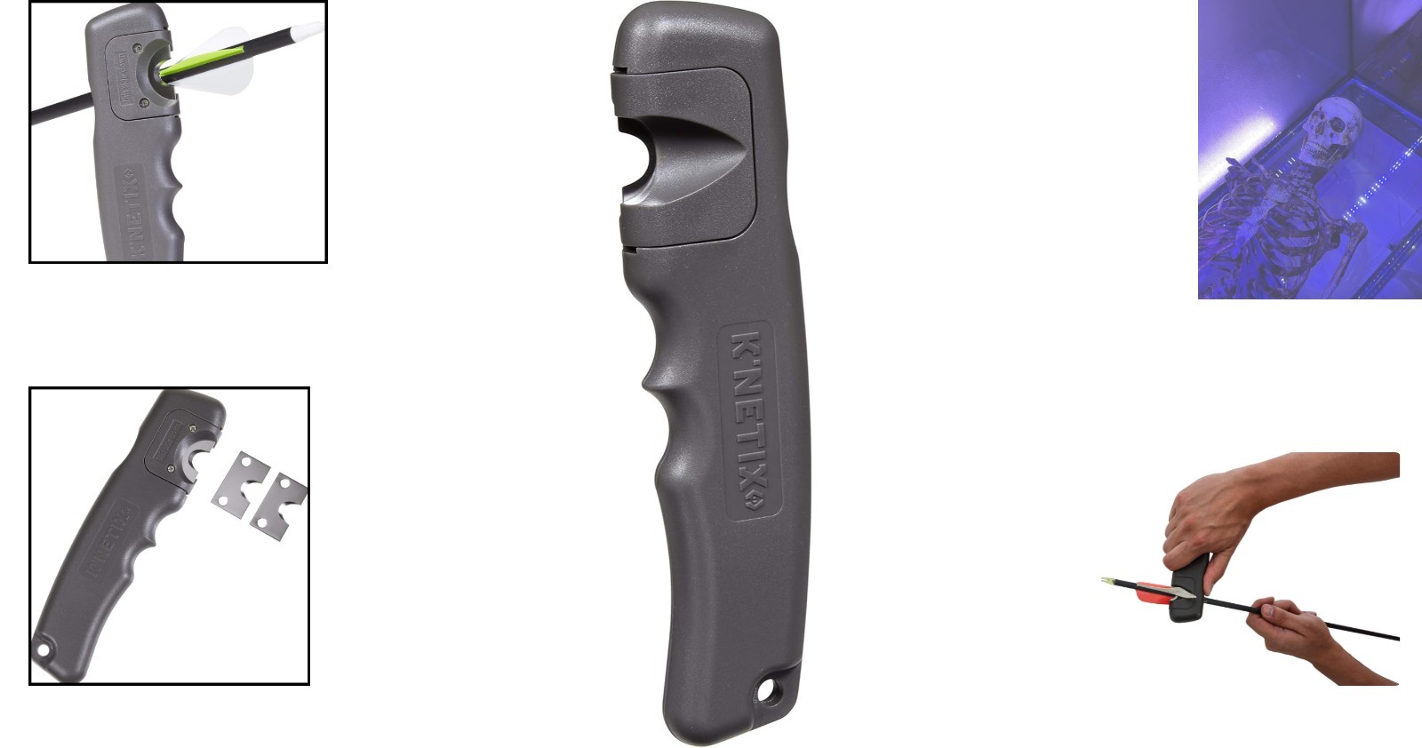 Fletch Remover Tool for Arrow Maintenance - 2 Durable Blades Included