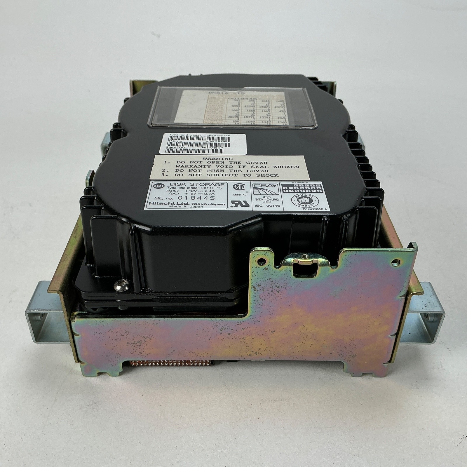 Vintage Hitachi DK516-15 1.3GB Full Height 5.25” ESDI Hard Drive Untested
