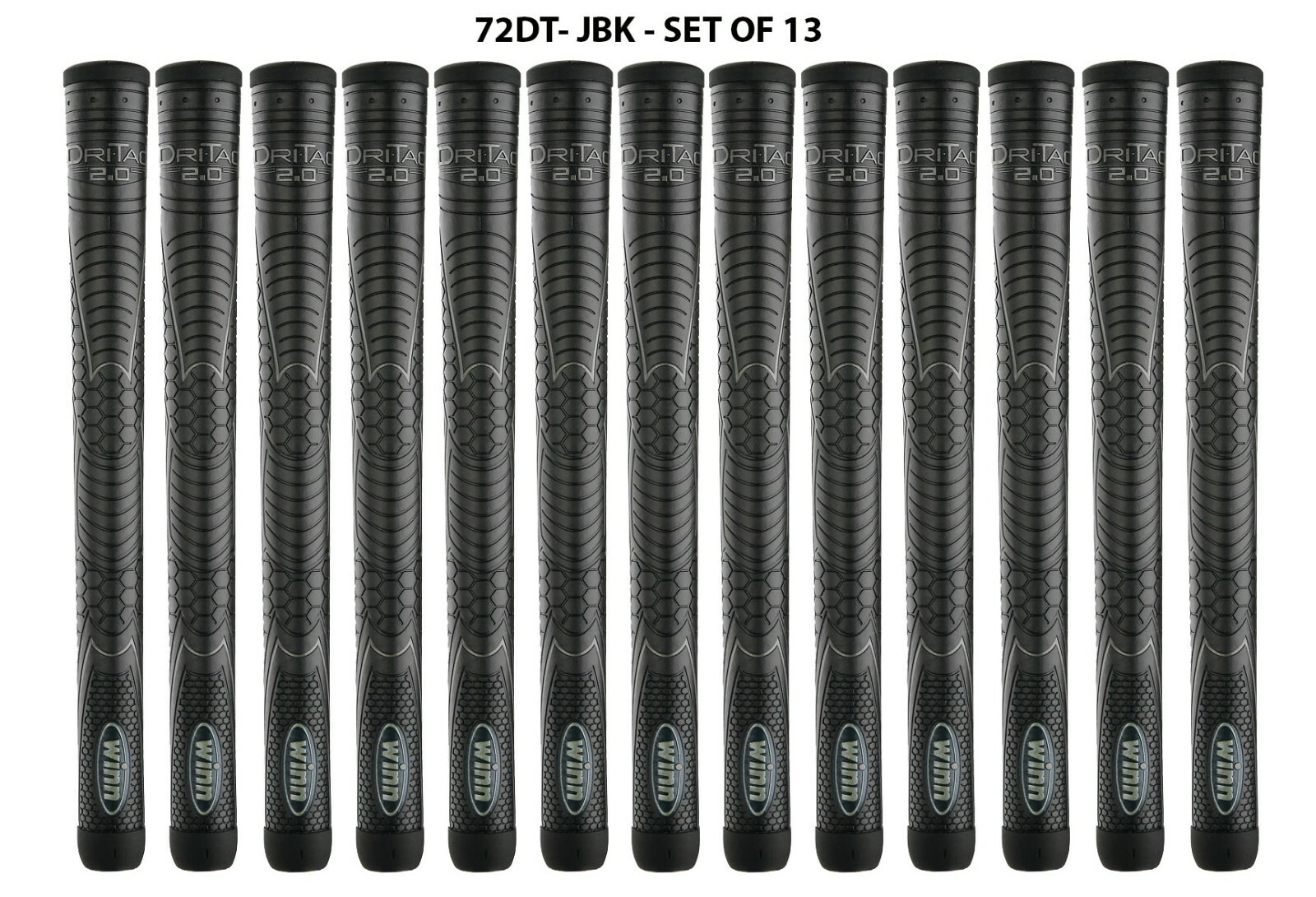 Winn DRI-TAC 2.0 OVERSIZED Jet Black Golf Grip - 72DT-JBK - free shipping
