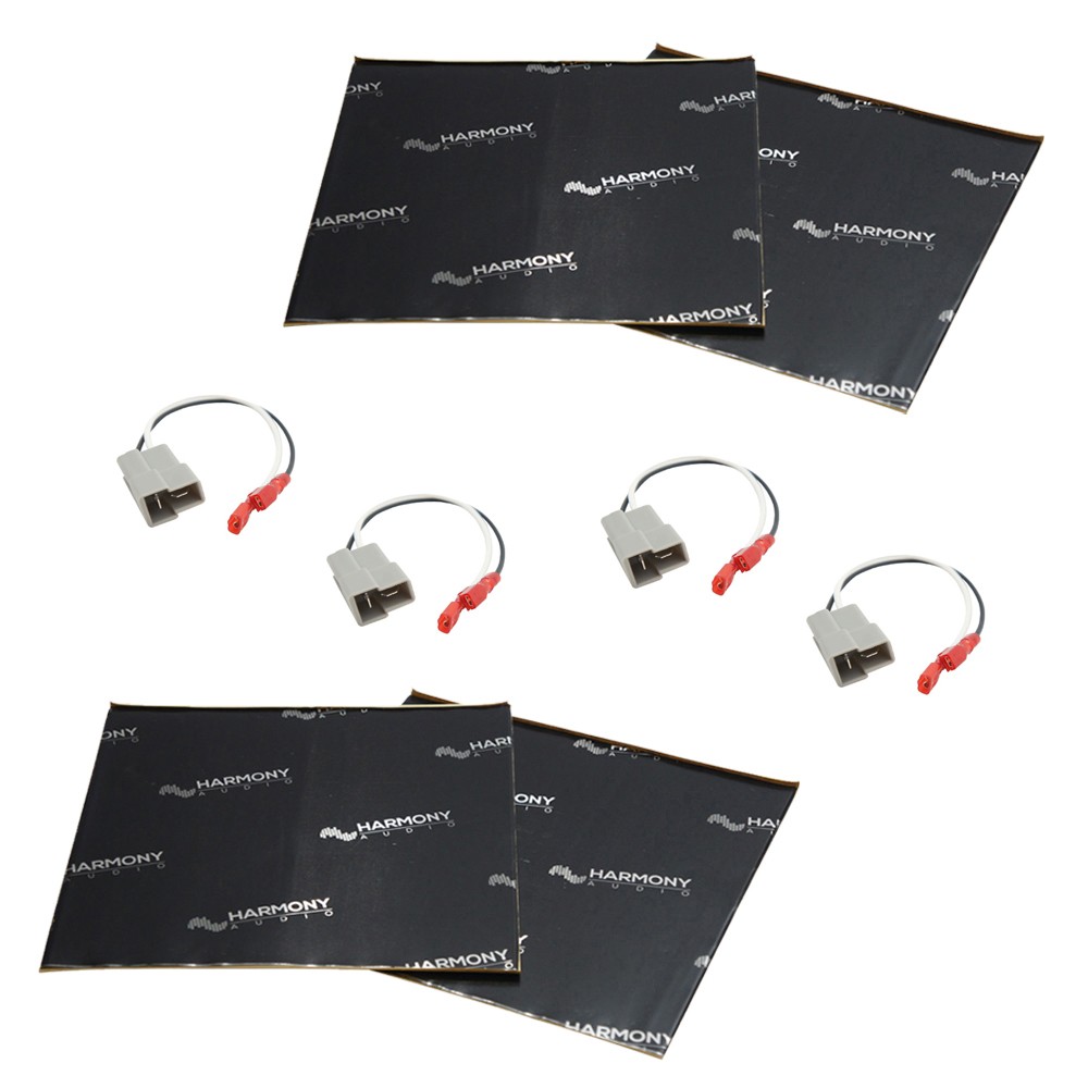Fits Audi 5000 Series 80-88 Factory Speaker Replacement Harness w/ Dampening Kit
