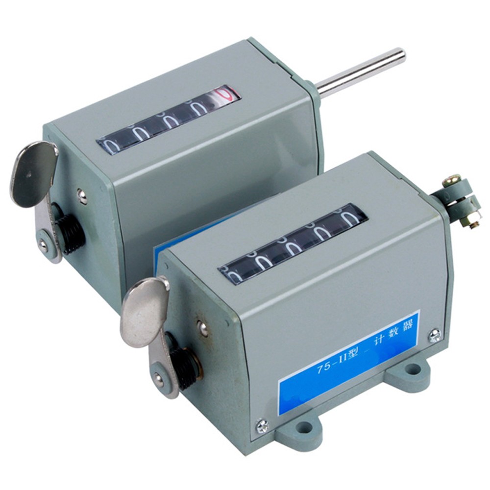 75-I 75-II 5 Digit Counter Machine Rotating Speed Meter Totalizing Pull Counter