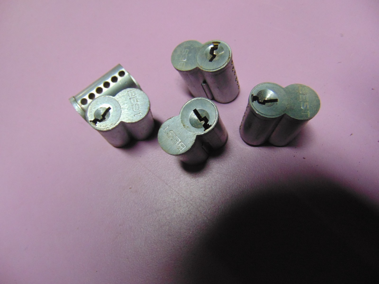 5 - BEST   F   CORES  UNPIN  6 PIN  NO KEYS      LOCKSMITH