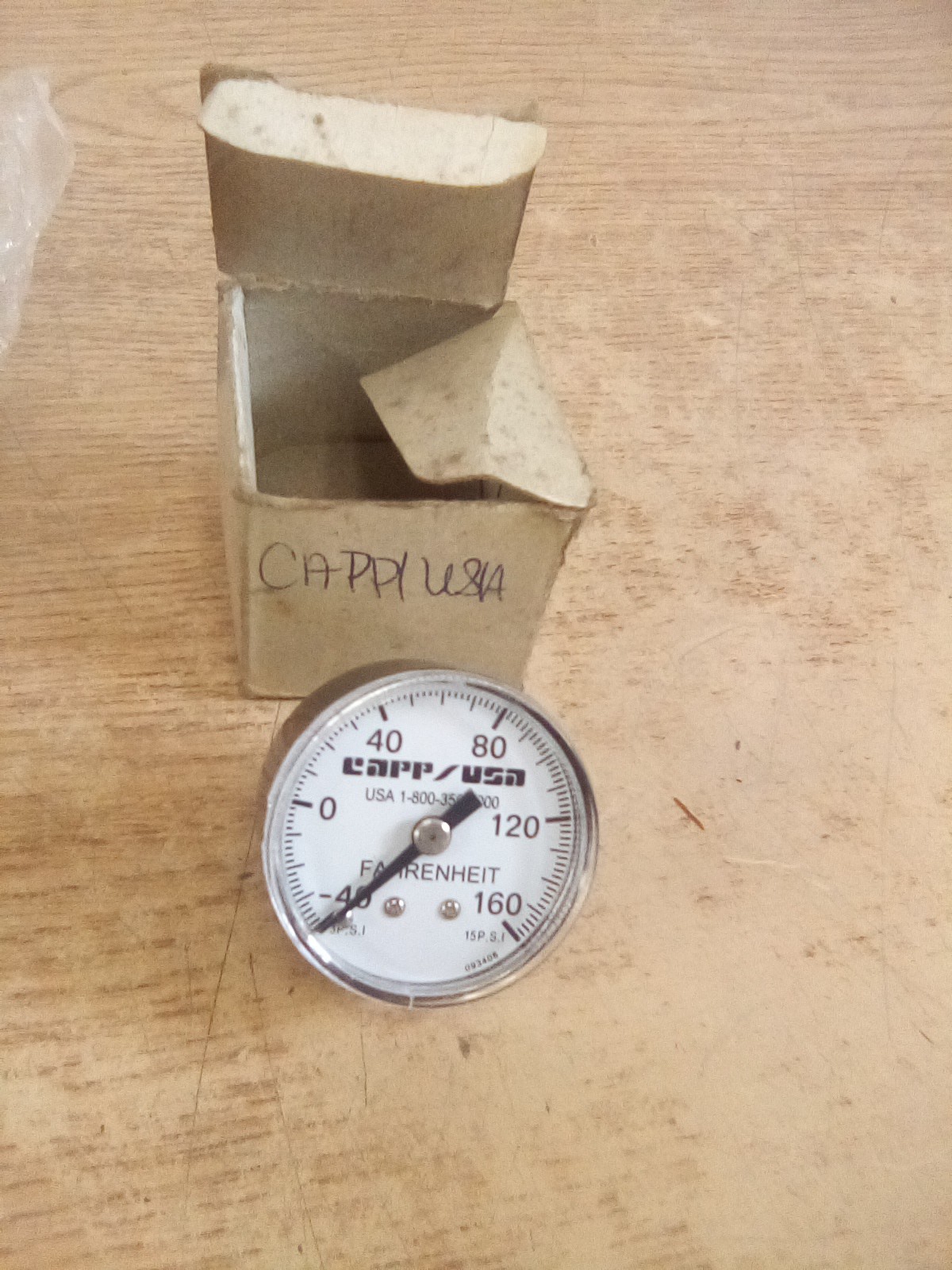 CAPP/USA 093408 1" Fahrenheit -40-160 Gauge