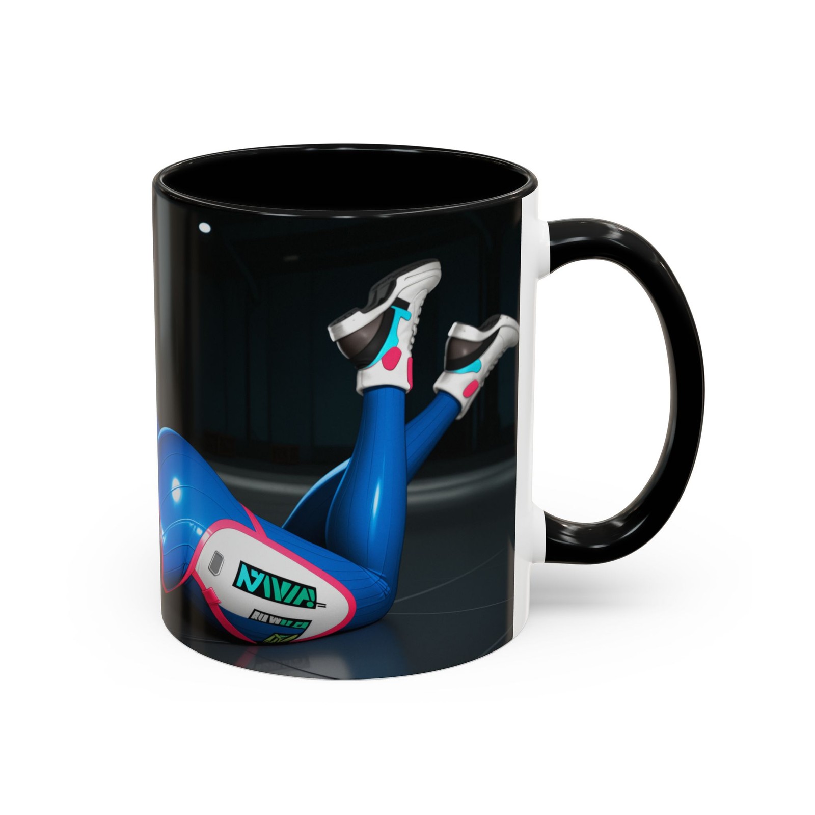 Sexy D.Va Mug, Overwatch Gamer Girl Coffee Cup, Hot Mech Pilot Gift, 11oz