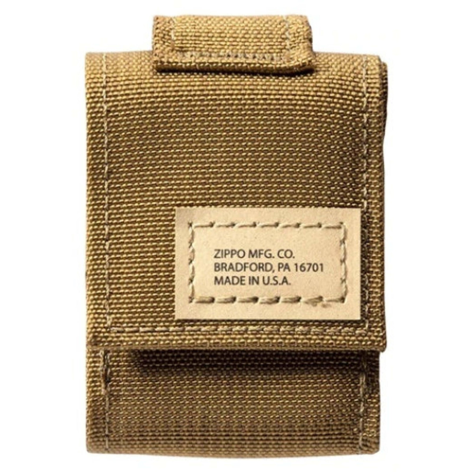 Zippo Lighter Pouch Coyote Tactical Nylon Hook and Loop closure 48401
