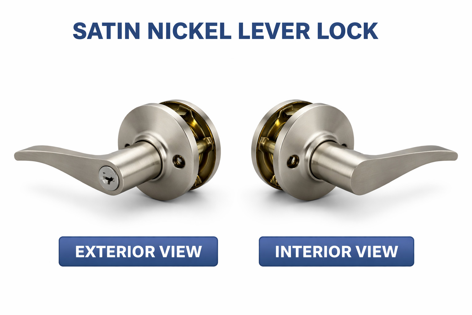 Kwikset 439CNL 15 SMT VESTIBULE CARSON SATIN NICKLE with key
