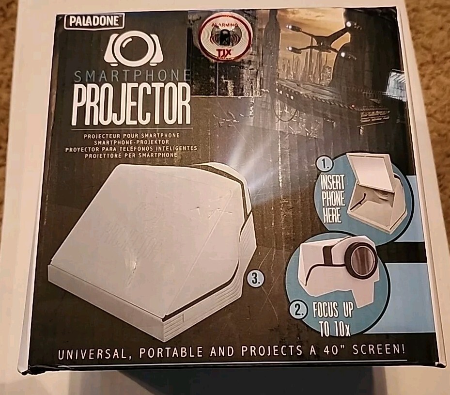 Paladone Smartphone Projector White Projects A 40 Inch Screen