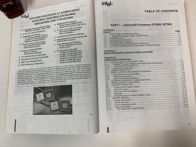 PENTIUM PROCESSORS FAMILY DEVELOPERS MANUAL 1995 (VOL 1: PENTIUM PROCESSORS)