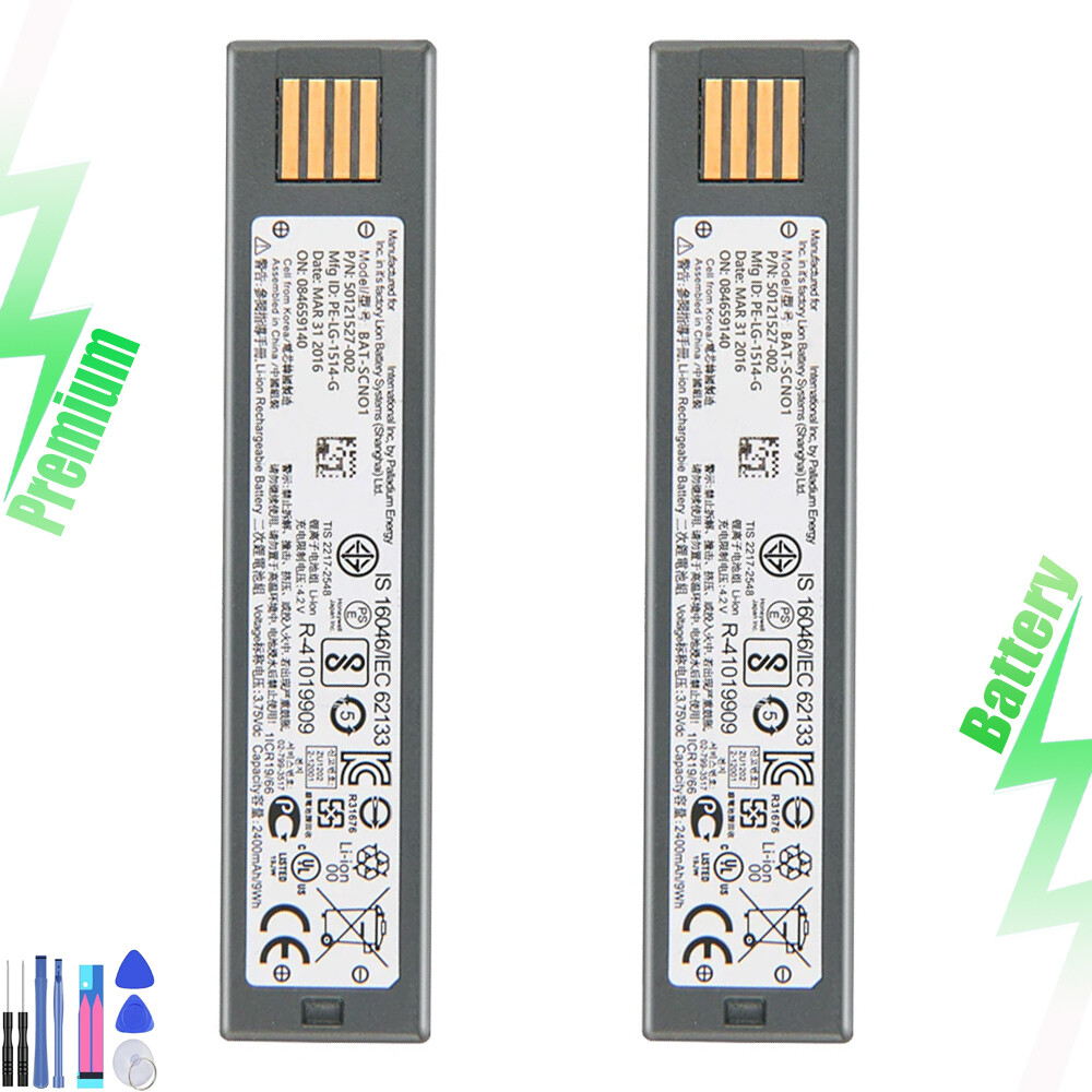 (2 PACK)2400mAh Battery For Honeywell 100000495,BAT-SCN01,Voyage 1202,Xenon 4820