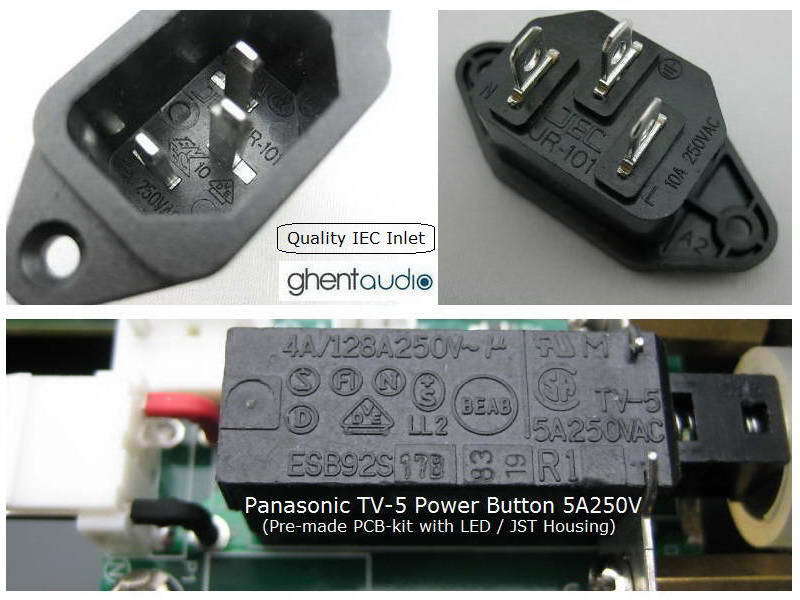 ghentaudio ASX250-SR(B) /w pre-made wires DIY Case-Kit for ICEpower 250ASX2