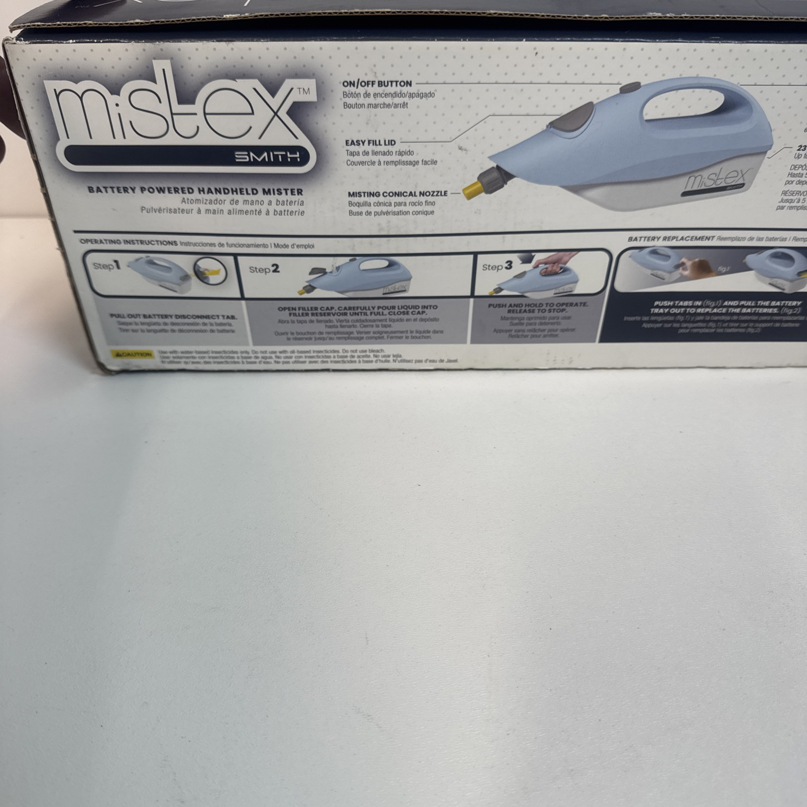 Mistex Smith Battery Powered Handheld Mister For Water Based Insecticides