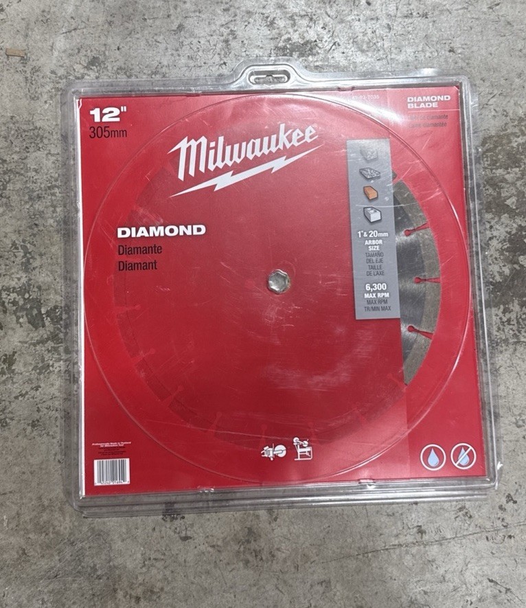 Milwaukee 49-93-7035 12" Diamond Segmented Saw Blade