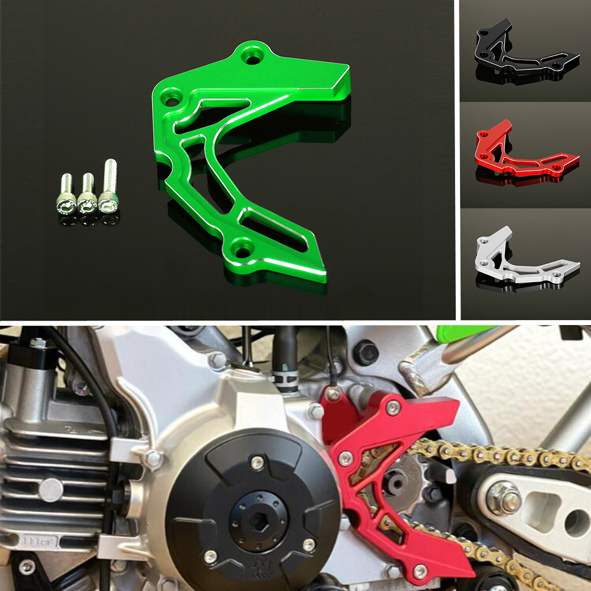 For Kawasaki Z125 pro 2017-2025 KLX110 KLX110L 02-24 3D CNC Front Sprocket Guard
