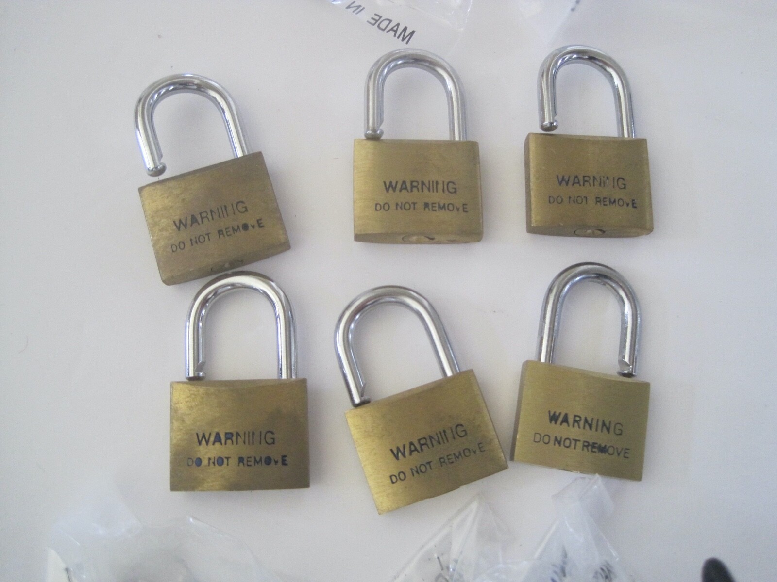 L.A.I. Brass Locks Lot 6 Small
