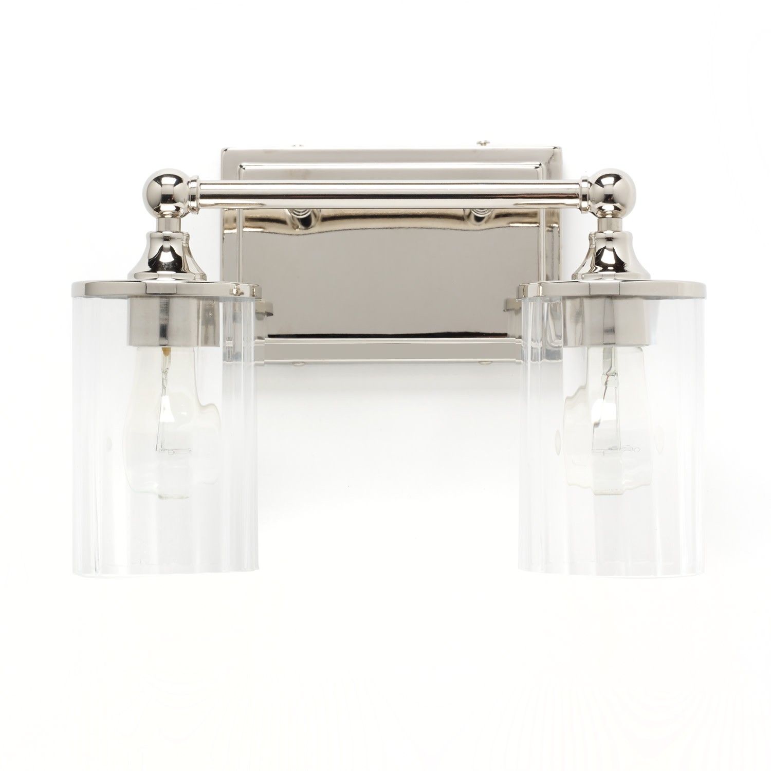 Capital Lighting 120721-423 Nickel Camden 2-Light 13-3/4"W Bathroom Vanity Light